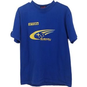 Subaru WRC Team Official Crew T Shirt Blue M